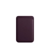 Чехол-бумажник (Leather Wallet) MagSafe для iPhone кожаный Dark Cherry (Темная Вишня)